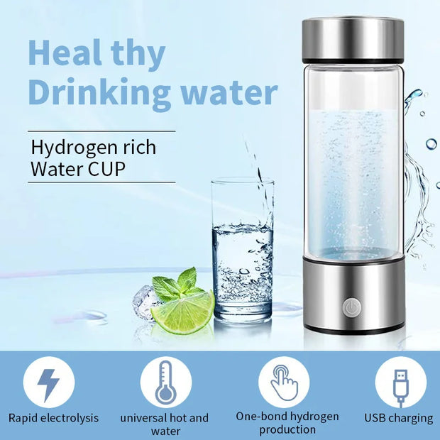 AquoraZen 420ml Hydrogen-Rich Water Bottle